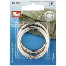 Prym 35 mm Bag Rings, Silver