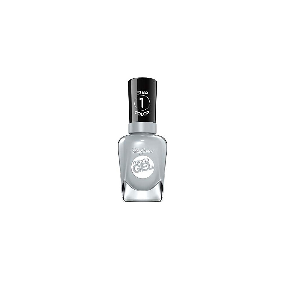 Sally Hansen Miracle Gel Nail Polish At-home gel manicure, 26 Greyfitti, Grey Shades - 14.7 ml