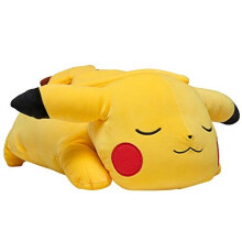 Pokemon Pikachu Plush, 18-tums Plushfigur - Söt Sovande Pikachu - Ultra-Mjuk Plushmaterial