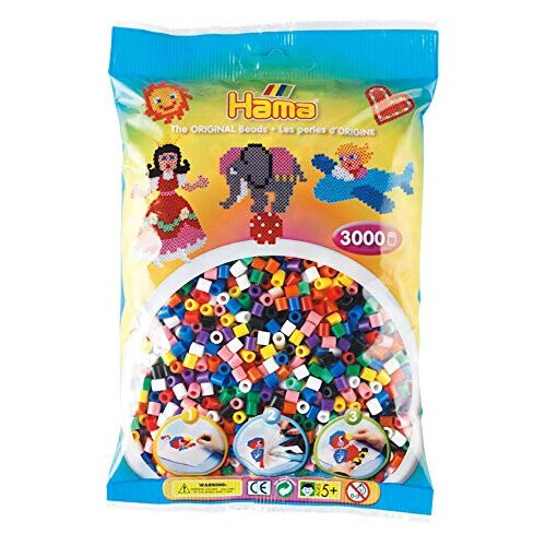 Hama Beads Hama 3000 Beads Solid Mix (Midi Beads)