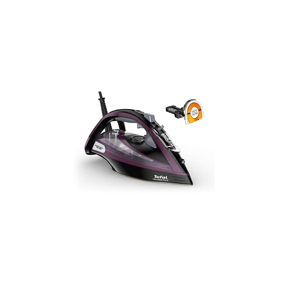 Tefal Fv9830 Ultimate Pure Steam Iron, Purple/Black