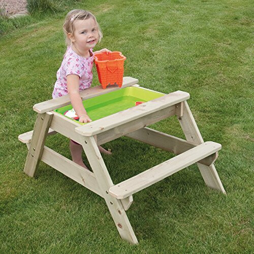 TP Toys 285 Picnic Table and Sand Pit, Wooden