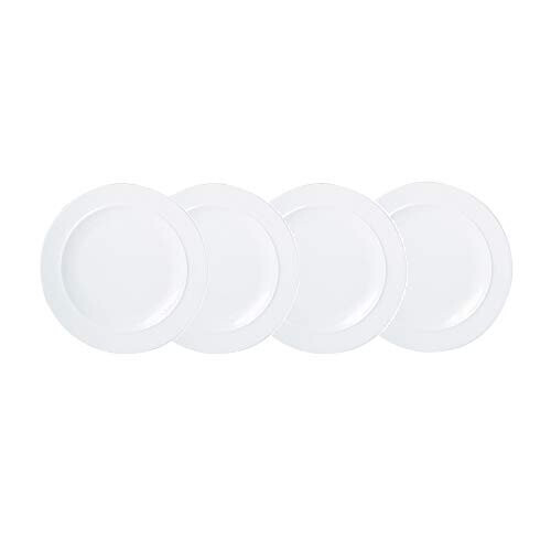 Denby White By Denby 4 Piece Medium Plate Set