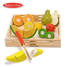 Melissa & Doug Wooden Cutting Fruit Set - Pretend Play Food for Kids 3+, Realistic & Durable Gift for Boys or Girls
