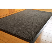GREY BLACK HEAVY DUTY NON SLIP RUBBER DIRT STOPPER BARRIER RUG SMALL MEDIUM EXTRA LARGE DOORMAT LONG NARROW HALL RUNNER **6 (90 X 150 CMS)