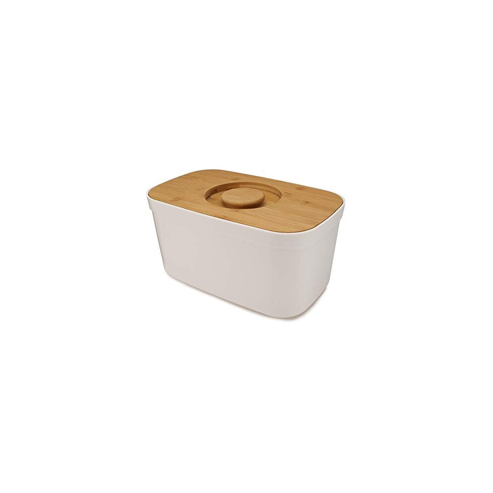 Joseph Joseph Bread Bin with Cutting Board Lid-White, One size