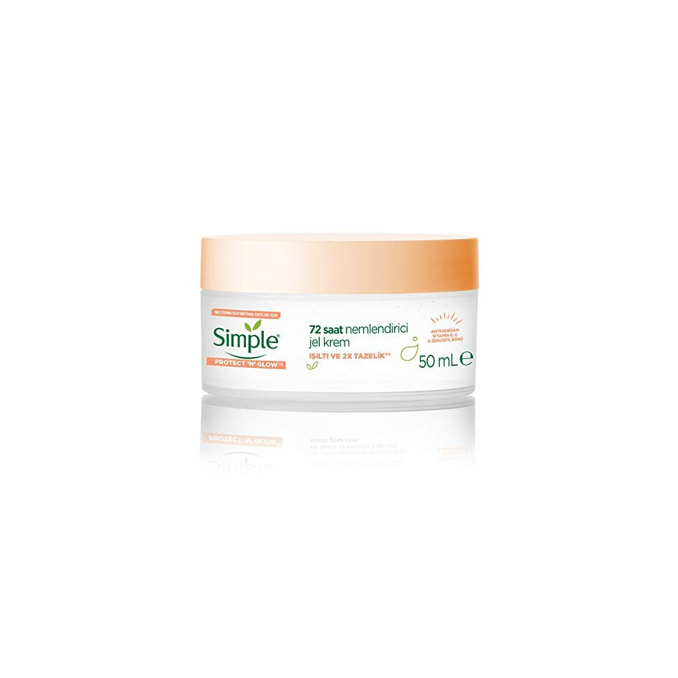 Simple Protect 'N' Glow Rest And Reset 72 Hour Hydrating Gel To Enhance Glowing Skin 50 Ml