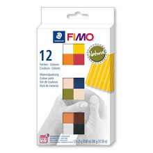 STAEDTLER 8023 C12-4 FIMO Soft uunikovettuva muovailuvaha 12 x 25 g paloja - Luonnonv   riset