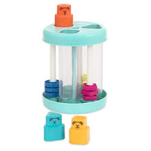 Battat Shape Sorter: 3 Colorful Shapes & Sounds Sorting Toy for Toddlers 18m+, Develops Fine Motor Skills & Color/Shape Recognition