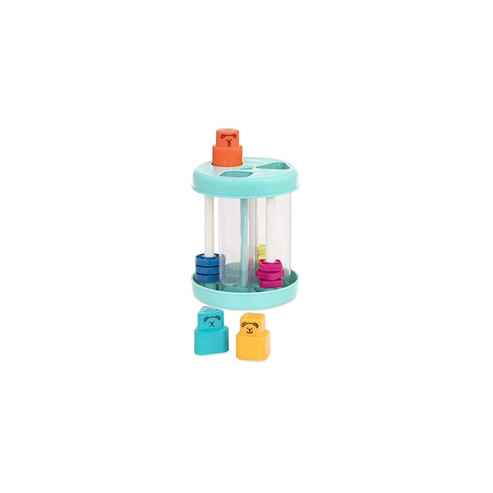 Battat Shape Sorter: 3 Colorful Shapes & Sounds Sorting Toy For Toddlers 18M+, Develops Fine Motor Skills & Color/Shape Recognition