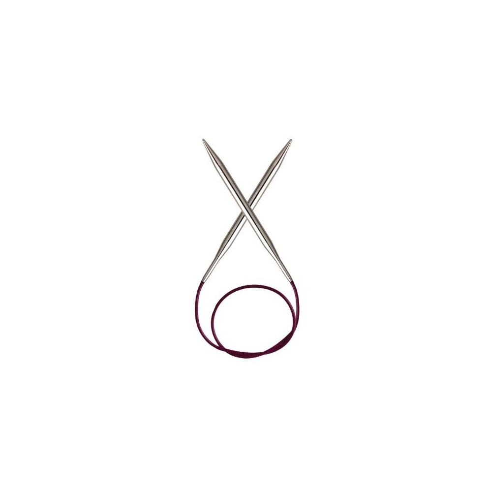 Knitpro Silver 120 Cm X 8 Mm Nova Fixed Circular Needles,