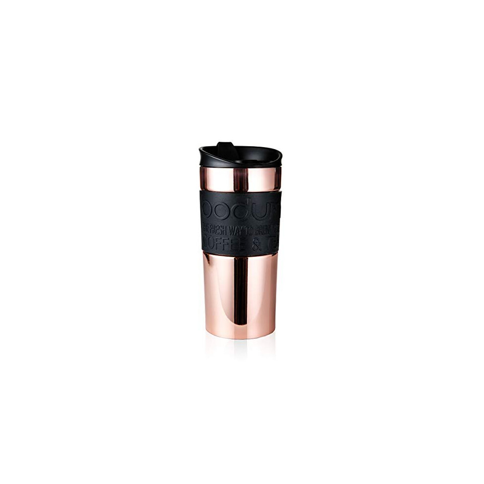 BODUM TRAVEL MUG Vacuum Travel Mug, 0.35 l, flip lid, copper
