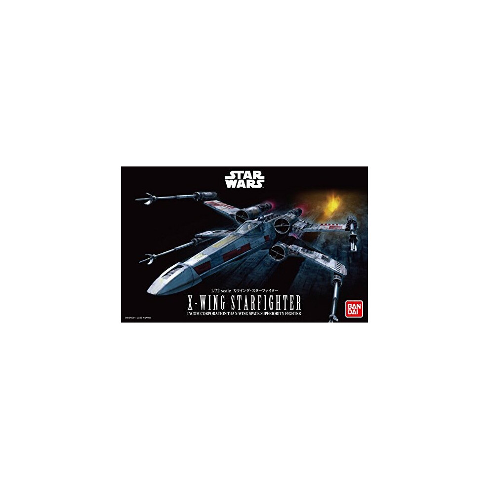 Revell 01200/1200 X-Wing Starfighter Star Wars Luke Skywalker Model Kit, 1/72 Grey/Red