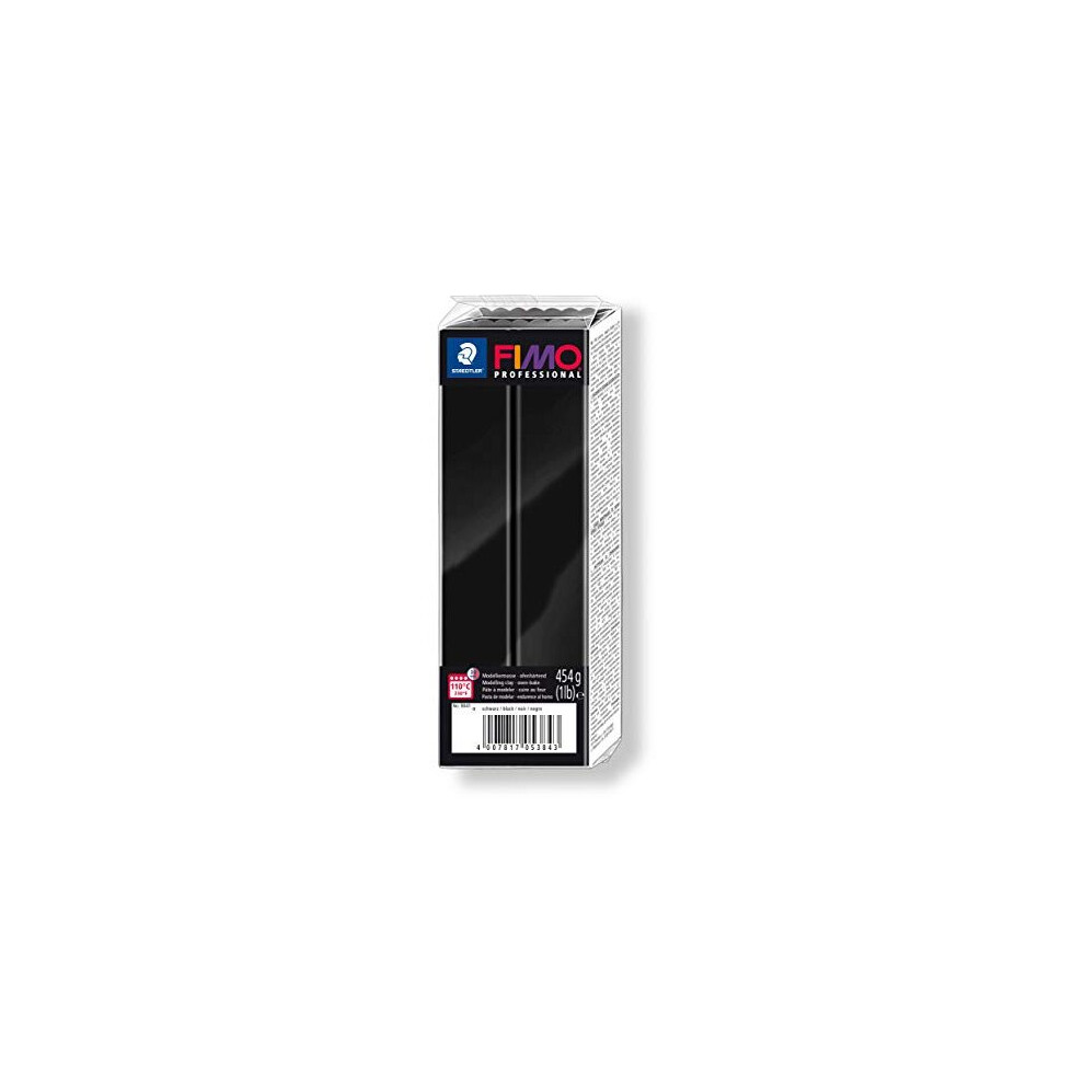 STAEDTLER FIMO Professional 8041-9 oven-hardenening modelling clay 454g, Black