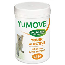 Lintbells | YuMOVE Young and Active Dog | Hip and Joint Supplement for Dogs to Support Active and Growing Joints Aged 2 to 6 | 240 Tablets