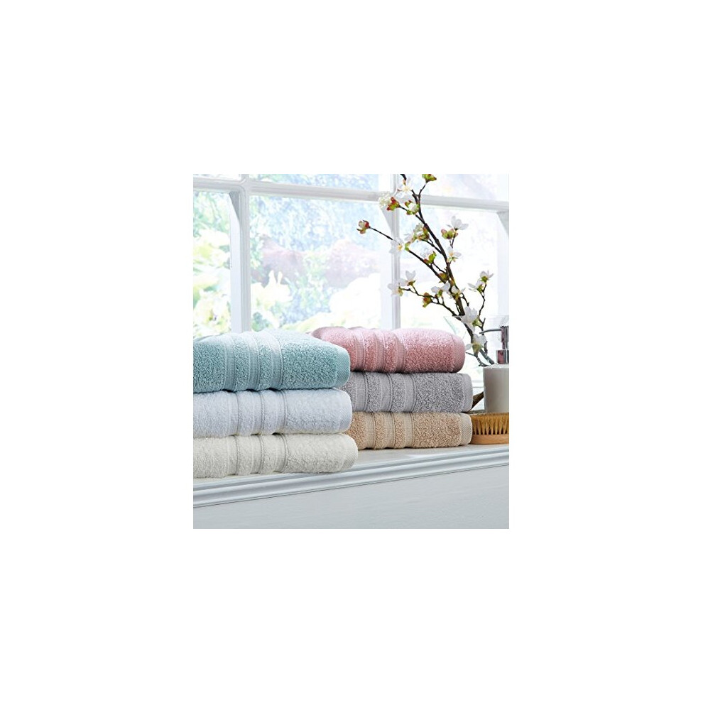 Catherine Lansfield White Zero Twist Face Cloth Pair