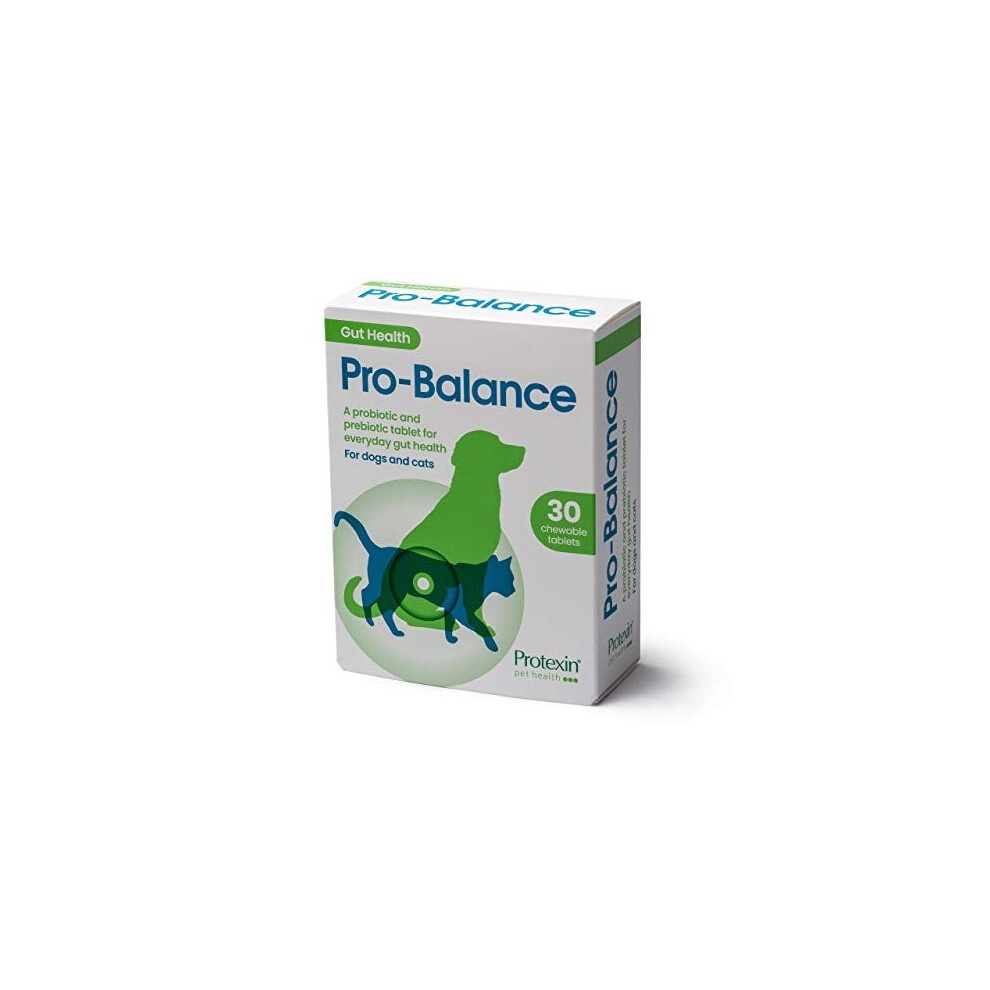 Protexin Pet Health Pro-Balance Probiotic for Dogs and Cats Ã¢ÃÃ Daily Chewable Probiotic and Prebiotic Tablet for Digestive Health Support Ã¢ÃÃ