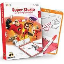 Osmo - Super Studio Learn To Draw Your Favorite Incredibles 2 Characters Game - Ages 5 - 11 - Watch Them Come to Life - for iPad and Fire Tablet (Base