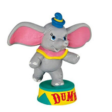 Estatueta Dumbo - BULLYLAND - 7 cm - Cinza e rosa - Para adultos e crianças a partir dos 3 anos