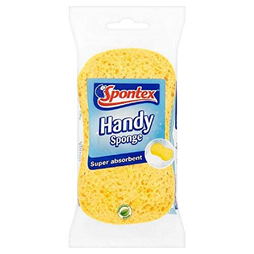 Spontex Handy Sponge - Pack of 1 - Durable multi-purpose cleaning sponge for kitchen & bathroom