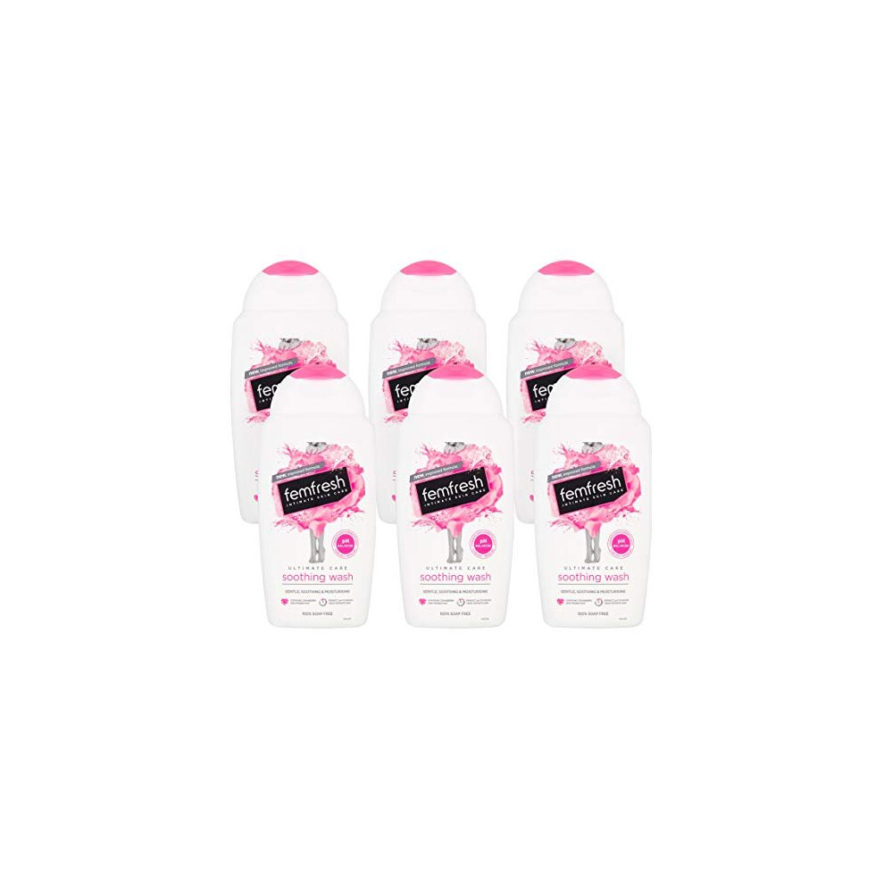 Femfresh Intimate Hygiene - Ultimate Care Soothing Wash,6 X 250Ml