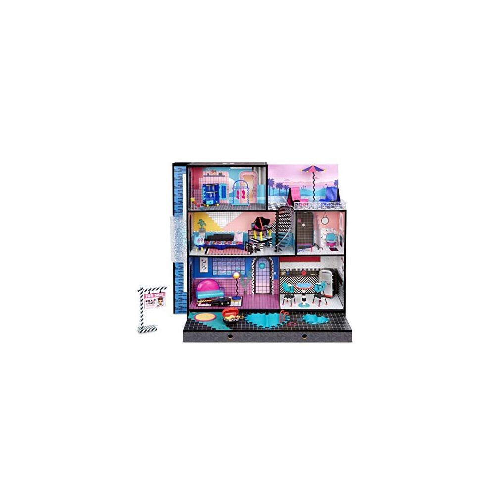 L.O.L. Surprise! O.M.G. House Ã¢ÃÃ Real Wooden Doll House with 85+ Surprises - Incl. Bedroom, Bathroom, Kitchen, Fashion Closet & More - 91 x 91cm