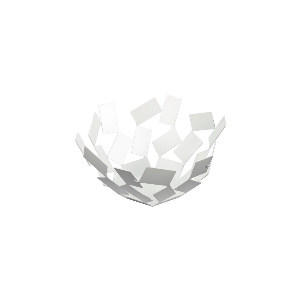 Alessi La Stanza Dello Scirocco Fruit Holder In Steel Coloured With Epoxy Resin, White