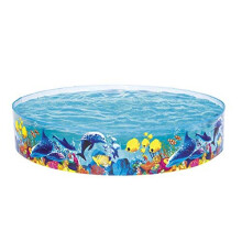 Piscina - BESTWAY - Fill'N Fun Odyssey - D 244 cm - H 46 cm - Forma redonda - Peixes Coral
