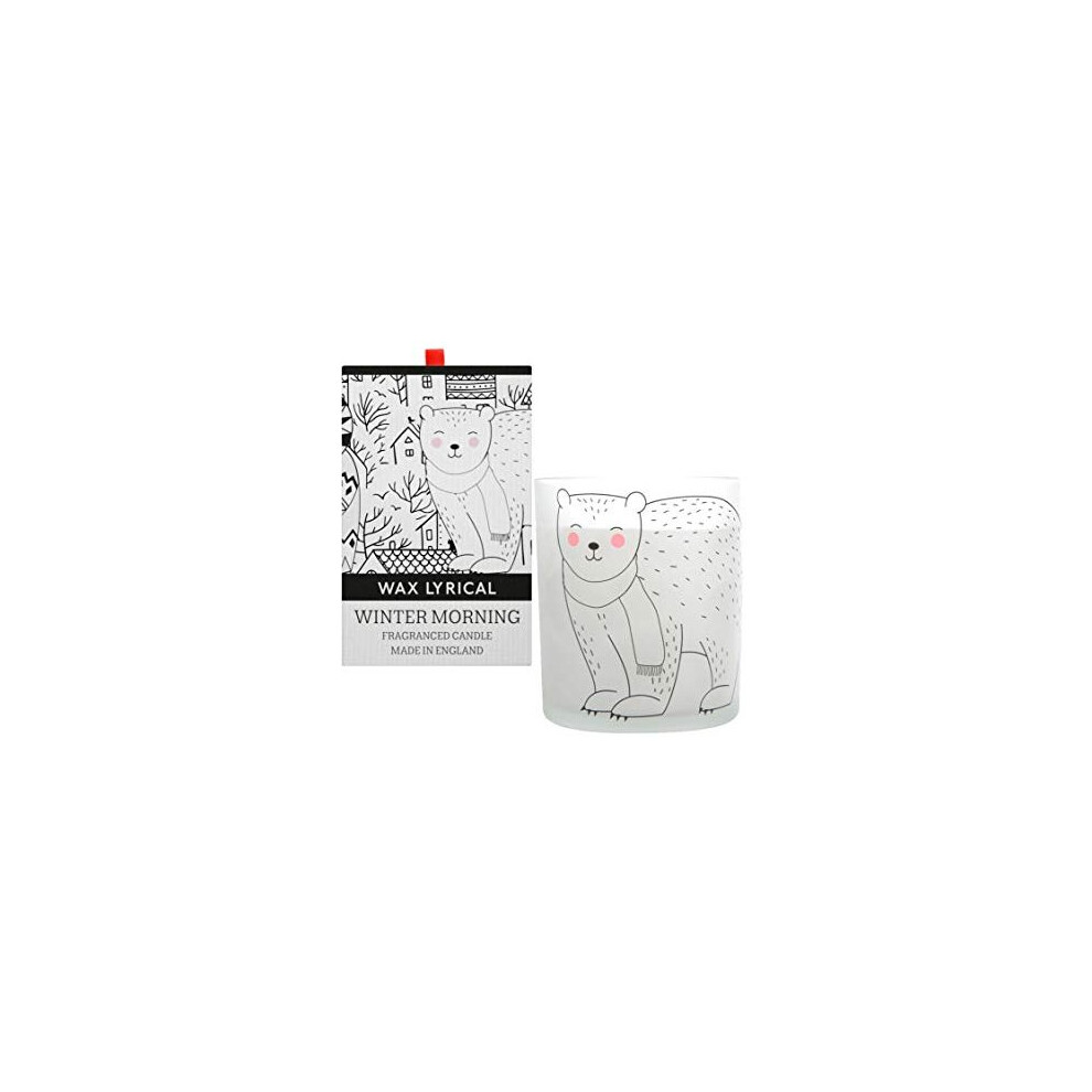 WAX LYRICAL Winter Morning Candle, Up To 50 Hours Burn Time, 11cm x 11cm x 15cm