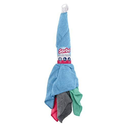 Sorbo Microfibre Cloths, Multi Color, 40cm x 40cm