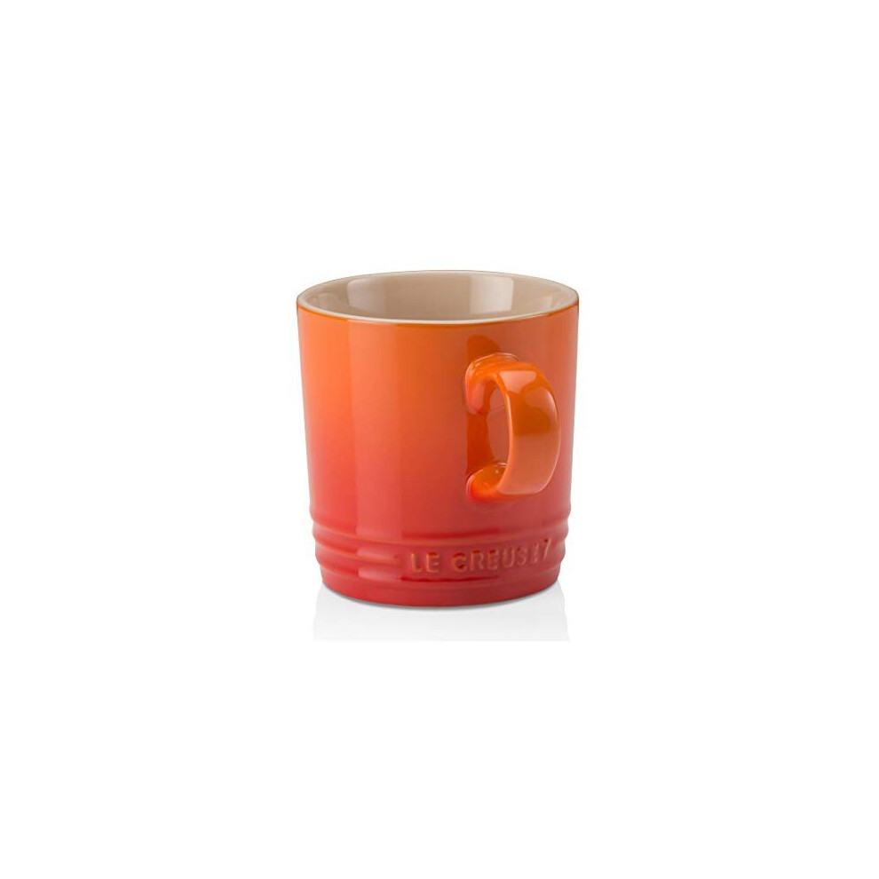 Le Creuset Stoneware Mug, 350 ml, Volcanic Orange