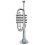 Bontempi 32 3831 4 Notes Silver Trumpet, 37 cm, Multi-Color, 38 cm 1