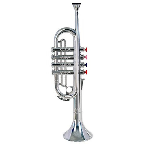 Bontempi 32 3831 4 Notes Silver Trumpet, 37 cm, Multi-Color, 38 cm