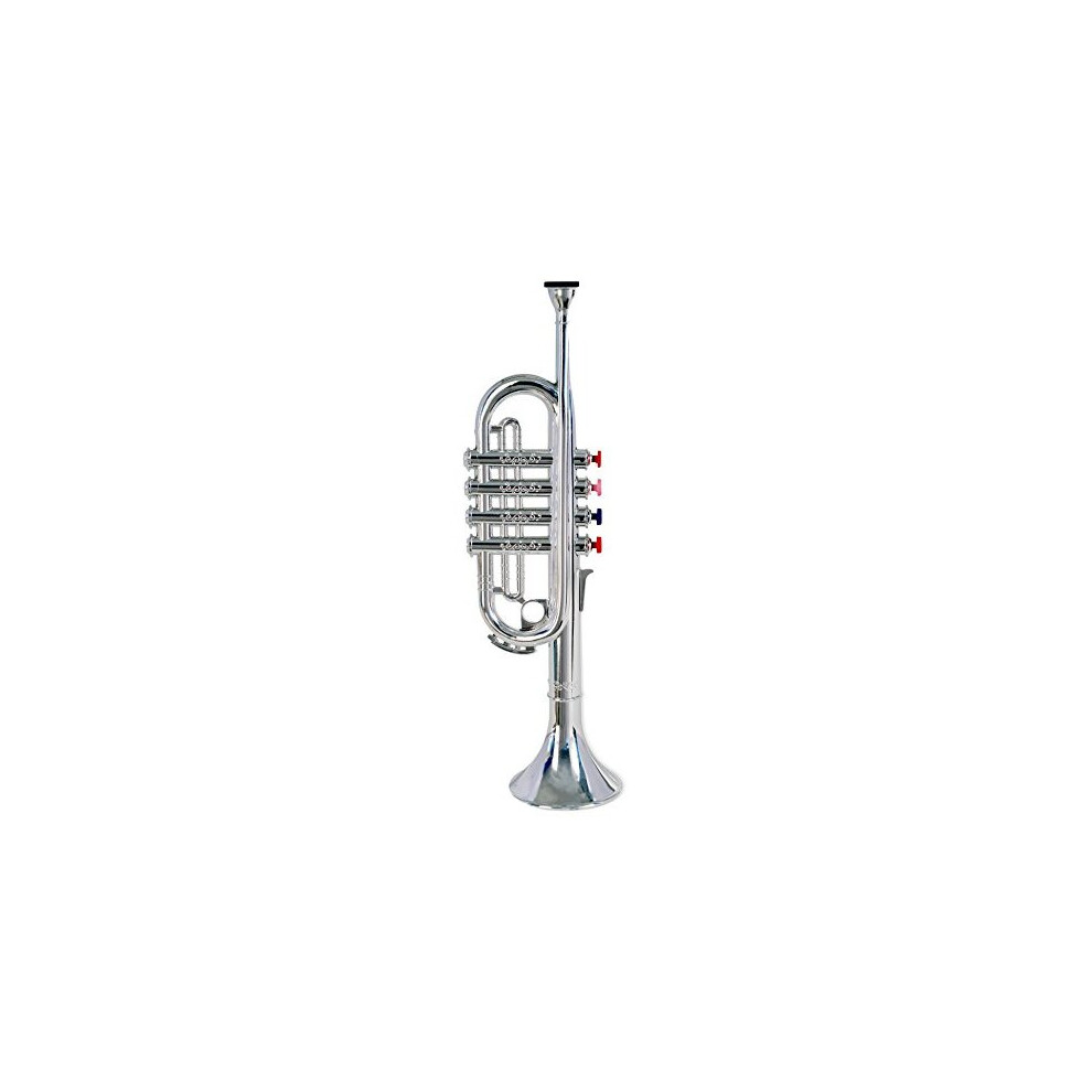 Bontempi 32 3831 4 Notes Silver Trumpet, 37 cm, Multi-Color, 38 cm