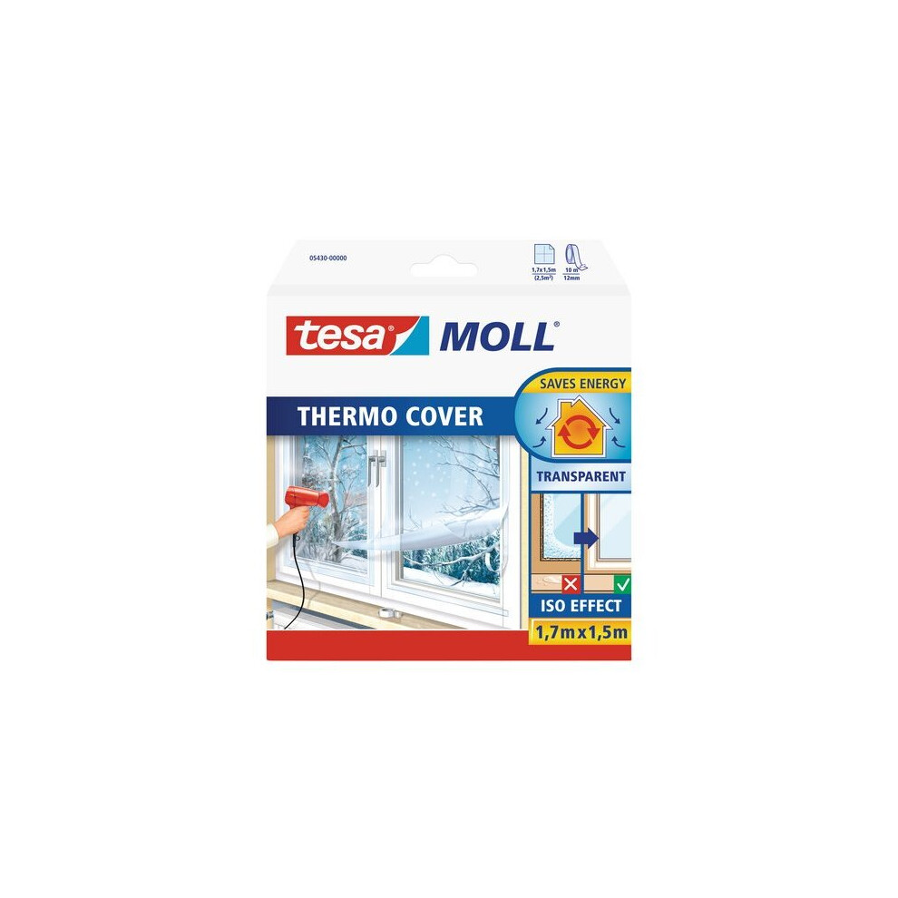 tesa UK Thermocover Insulating Film for Windows Transparent 1.7 m x 1.5 m (Max)
