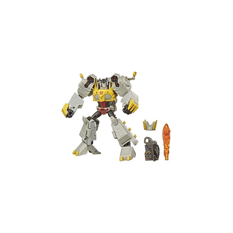 Transformers Bumblebee Cyberverse Adventures Deluxe Class Grimlock Action Figure Toy, Build-A-Figure Part, For Ages 6 and Up, 5-inch