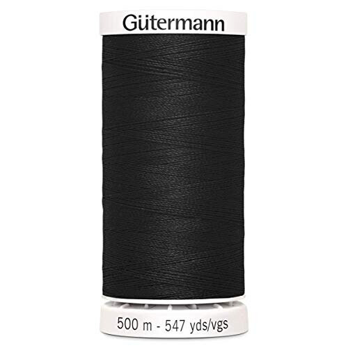 Gütermann Gutermann Black 500mtr/547yd Sew-All Polyester Thread, 5.5x3.5x3.5 cm
