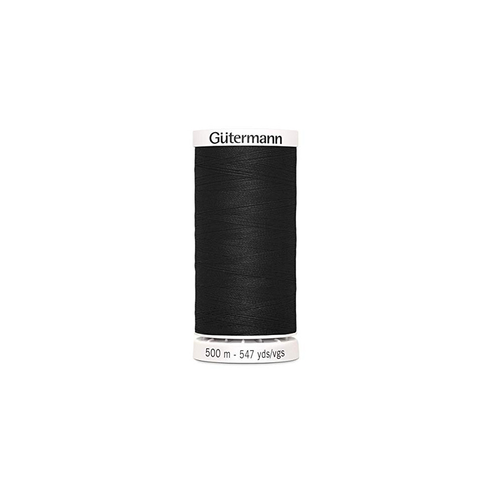 Gutermann Black 500mtr/547yd Sew-All Polyester Thread, 5.5x3.5x3.5 cm