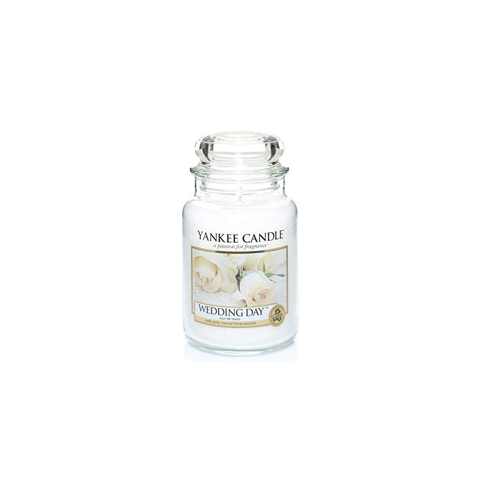 Yankee Candle Scented Candle | Wedding Day Large Jar Candle | Burn Time: Up to 150 Hours