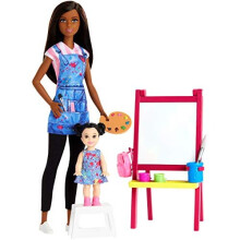 Poup   e Barbie GJM30 Professeur d'Art