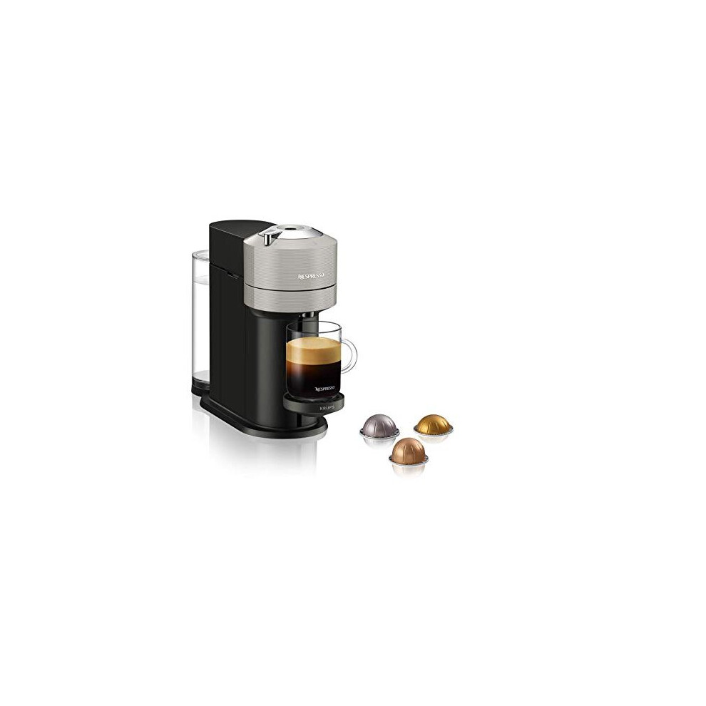 Nespresso by Krups XN910B40 Vertuo Next Pod Coffee Machine 1500 Watt Grey