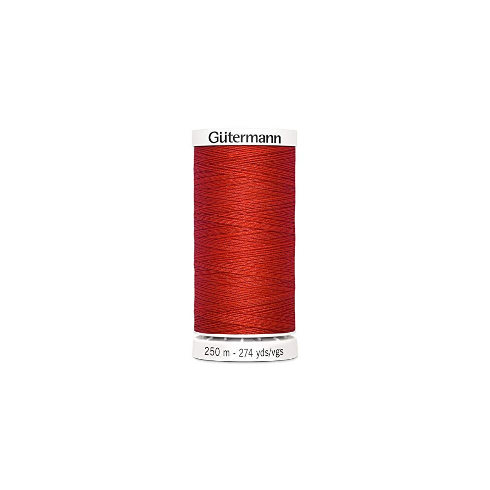 Gutermann Sew All Polyester Thread, 250Mtr, Bright Red (0364)