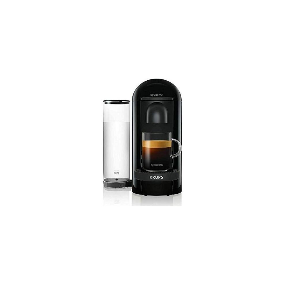 Nespresso XN903840 Vertuo Plus, Coffee Machine, Krups, pod, 1260 W, 1.2 liters, Black - Claim 50 coffee capsules plus 2 monthsÃ¢ÃÃ (1st & 6th) coff