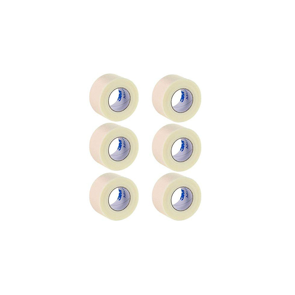 3M Micropore Surgical Tape, Hypoallergenic, White, 2.5Cm X 9.1M, Pack Of 6