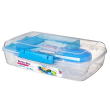 Sistema Bento Box to Go with Fruit/Yogurt Pot, 1.76 L - Assorted Colours