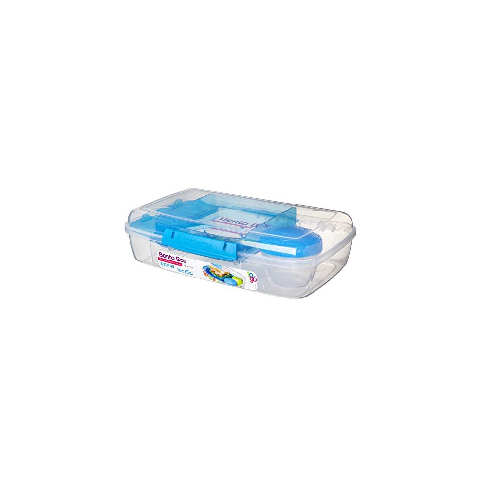 Sistema Bento Box To Go With Fruit/Yogurt Pot, 1.76 L - Assorted Colours