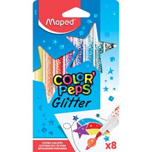 Maped Color'Peps Glitter Felt Tip Pens (Pack of 8)