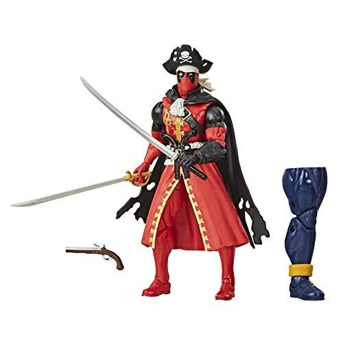 Marvel Marvel Hasbro Legends Series Action Figure Deadpool (Pirata) 6" con 3 Accessori