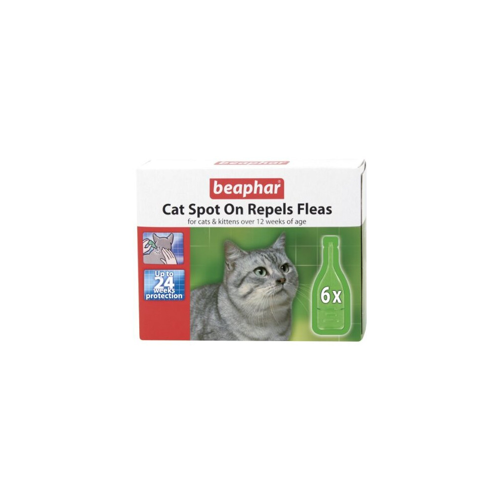 Beaphar Cat Spot On 24 Week Flea Protection 6 X 0.8 Ml