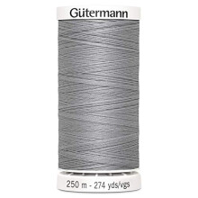 Gutermann Sew All Polyester Thread, 250Mtr, FOG Grey (0038)